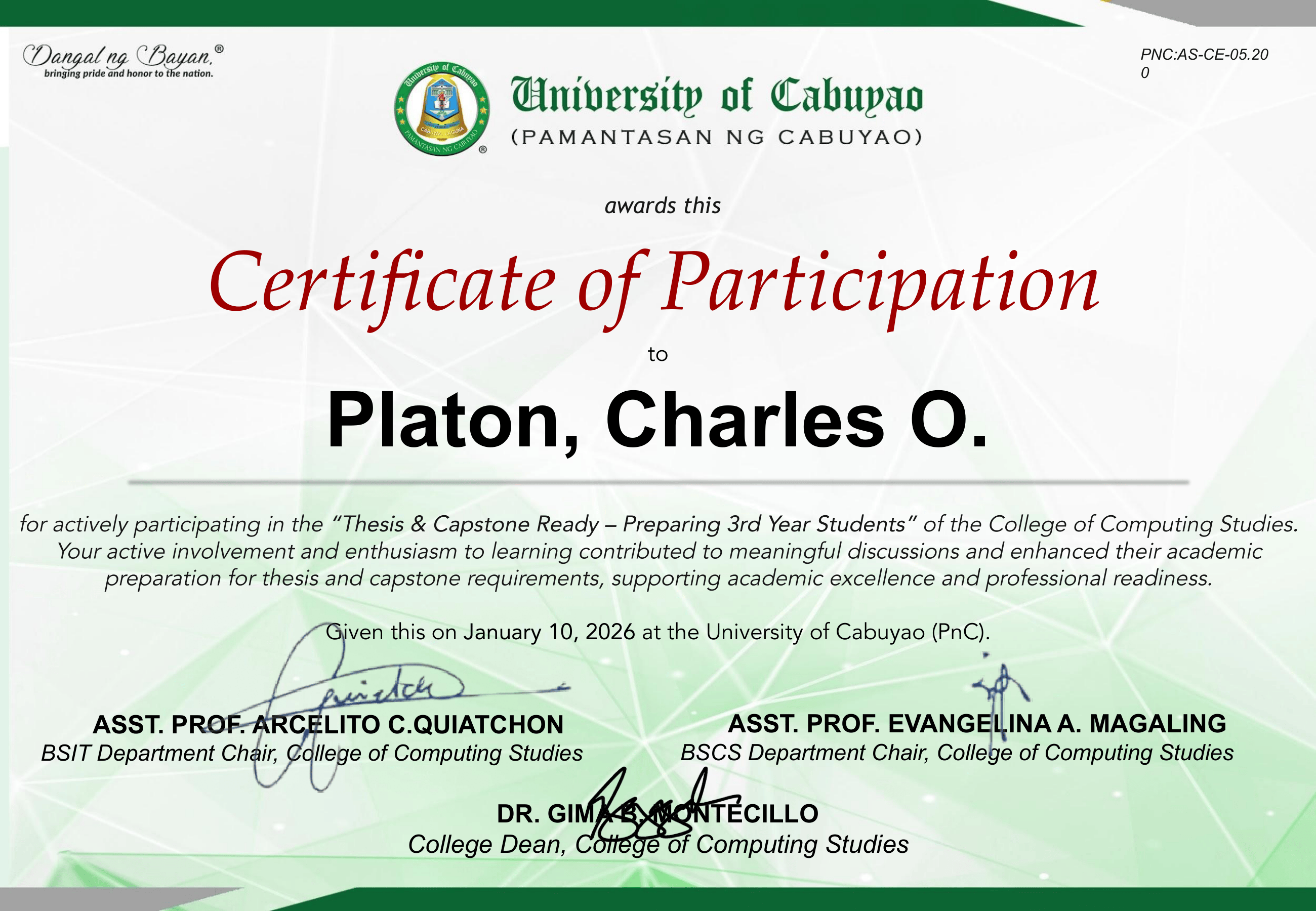 Thesis & Capstone Ready — Workshop