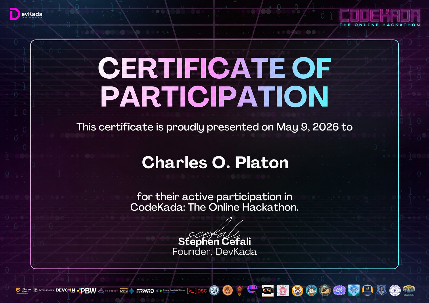 CodeKada — The Online Hackathon